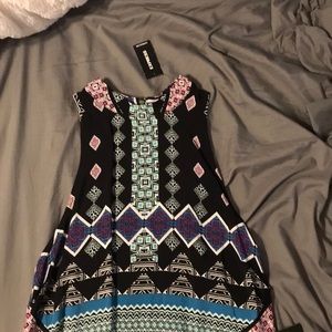 NWT Express Zip Dress - Aztec Style Print